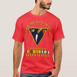 Camiseta rier Air Wing Diecisiete Vietnam Veterano w VN SVC