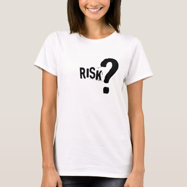 Camiseta ¿Riesgo? (Anverso)