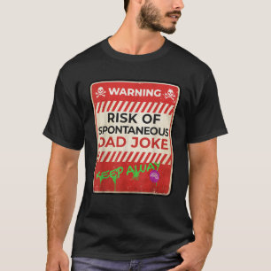 Camiseta Riesgo de advertencia para hombres del Rótulo de C