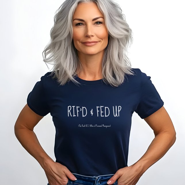 Camiseta RIF'D y harto, protesta de trabajadores federales  (Subido por el creador)