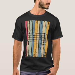 Camiseta Riff, músico de rock blues de guitarra pentatónica