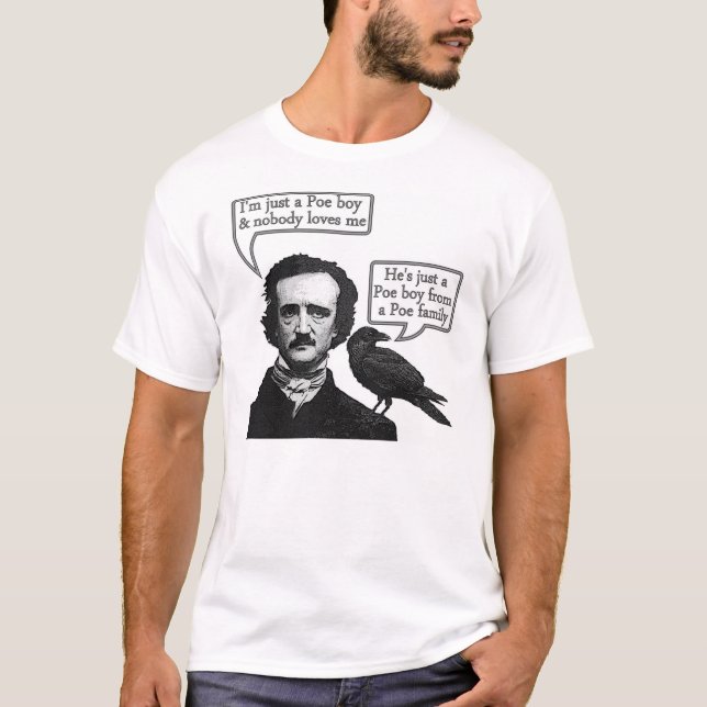 Camiseta Riffs de Edgar Allan Poe en la rapsodia bohemia de (Anverso)