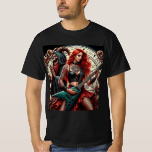 Camiseta Riffs Oscuros: La Metalera del Más Allá
