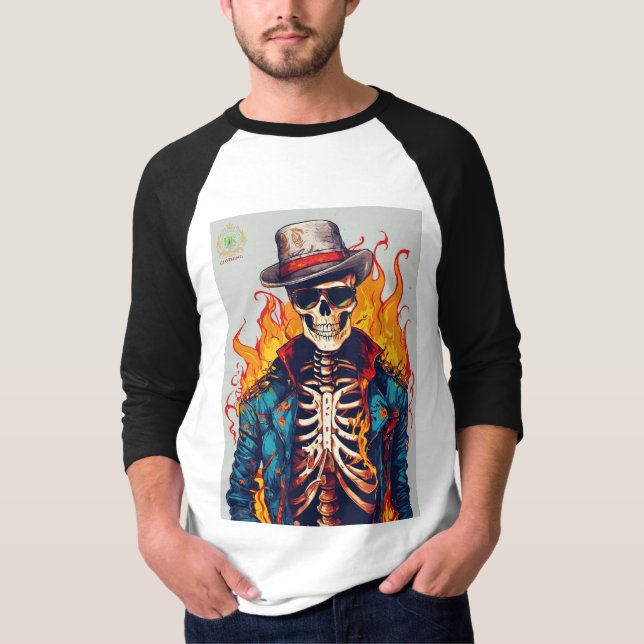 Camiseta Riffs Rebel: Diseño inspirado en rock y Roll (Anverso)