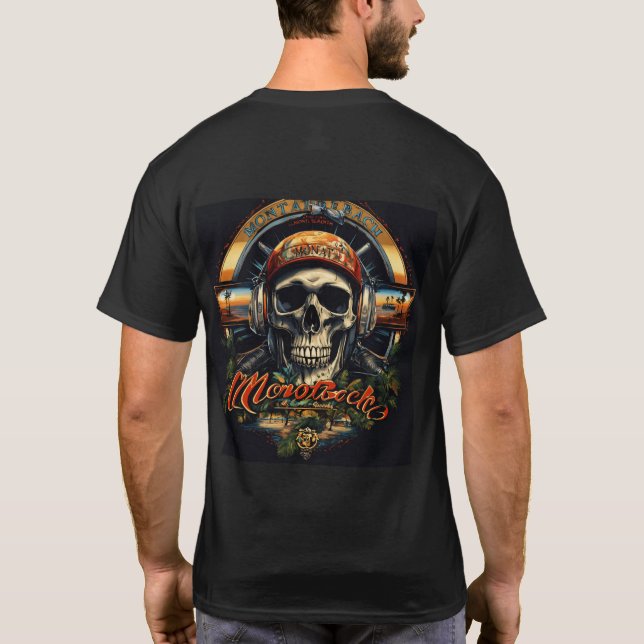 Camiseta Riffs Rebel: Liberen el sonido -Skull y Crossbone (Reverso)