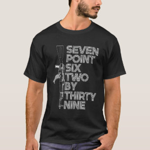 Camiseta Rifle Ak47 762X39 Siete Punto Seis Dos Por 39