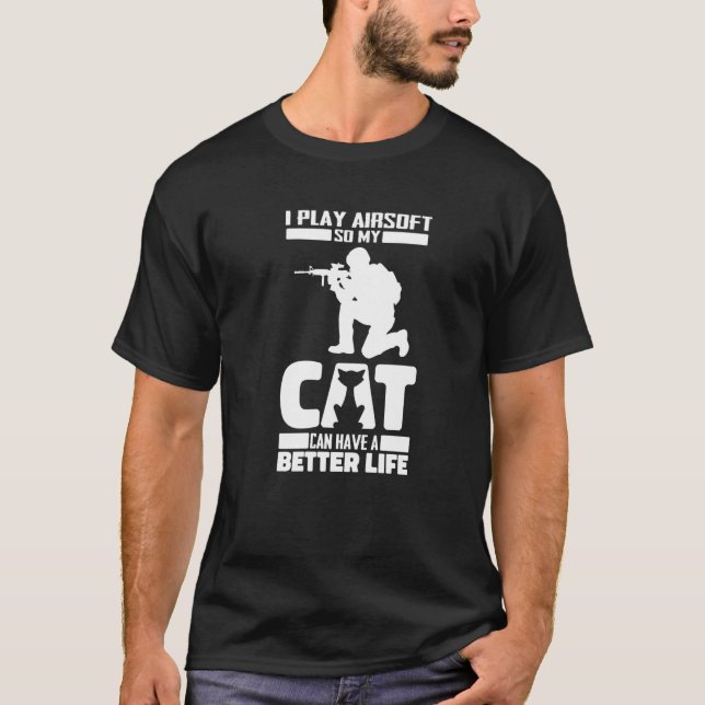 Camiseta Rifle de gato Milsim - Airsoft Premium (Anverso)
