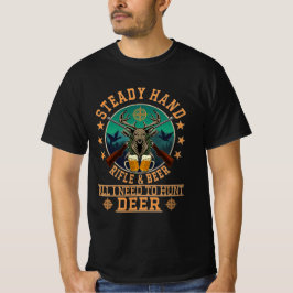 CAMISETA RIFLE DE MANO CONSTANTE Y CERVEZA