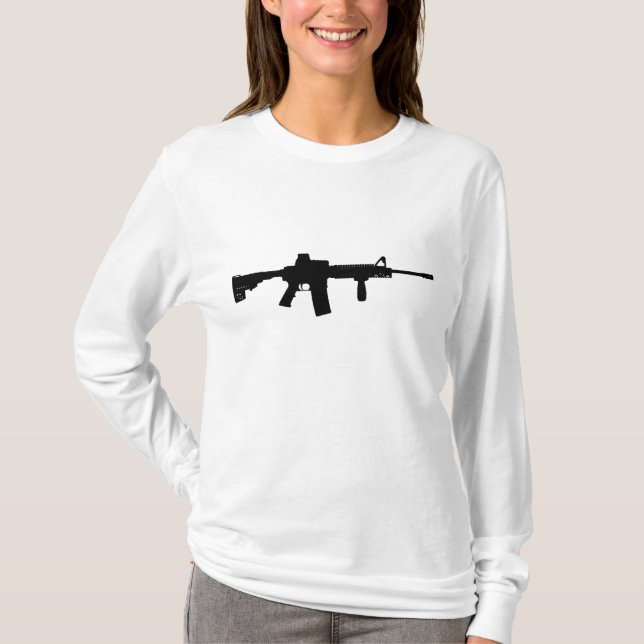 Camiseta Rifle negro AR-15 (Anverso)
