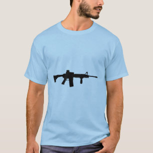 Camiseta Rifle negro AR-15 del arte de Phil en línea