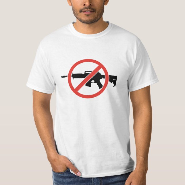 Camiseta ¡Rifles de asalto de la prohibición!  ¡Pare la (Anverso)