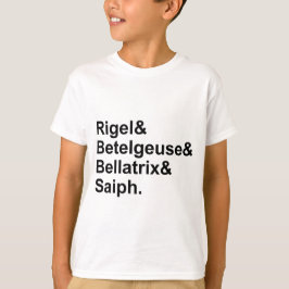 Camiseta Rigel Betelgeuse Bellatrix Saiph | Estrellas de Or