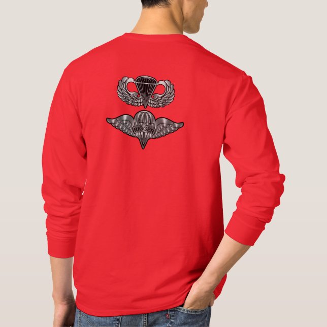 Camiseta Rigger de paracaídas (AIRBORNE) (Reverso)