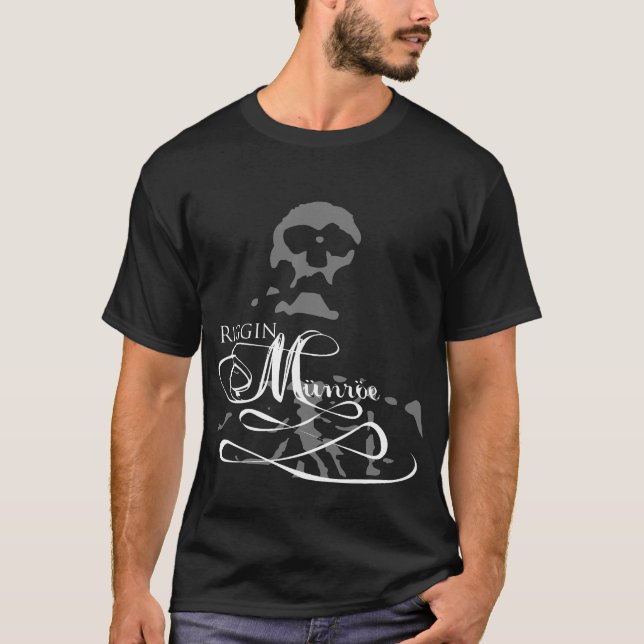 Camiseta Riggin Münröe - oscuridad básica (Anverso)