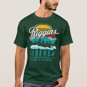 Camiseta Riggins Idaho River Rafting White Water Capital