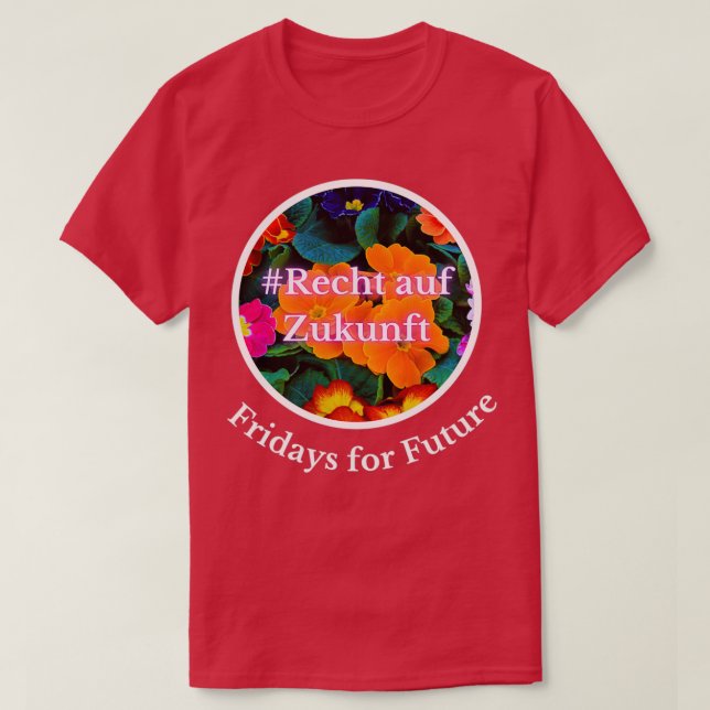 Camiseta Right to the future Fridays for Future 1 (Diseño del anverso)