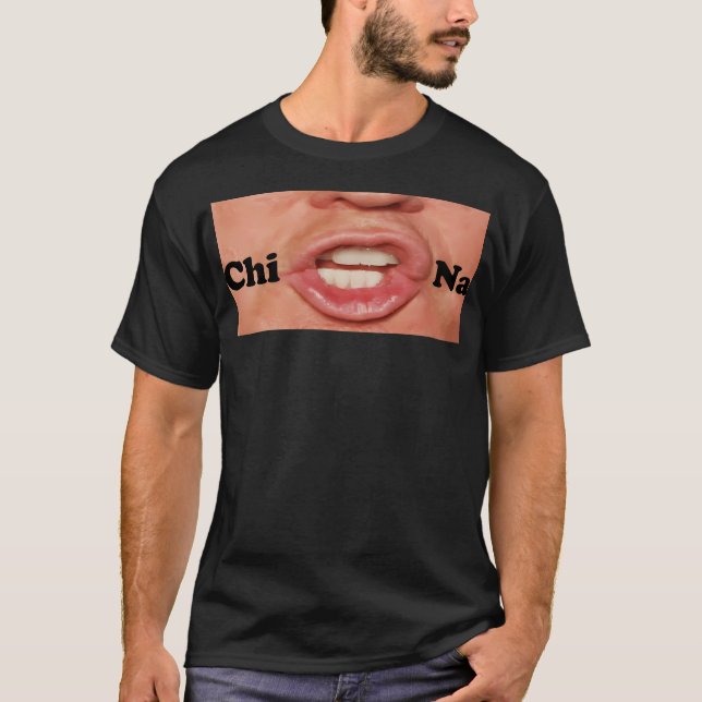 Camiseta Rigidez de la impresión del meme de Drle Chine Don (Anverso)