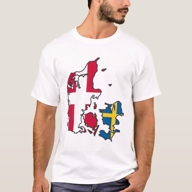Camiseta Rigtige Danmark de Jylland y de Fyn - de Det (Anverso)
