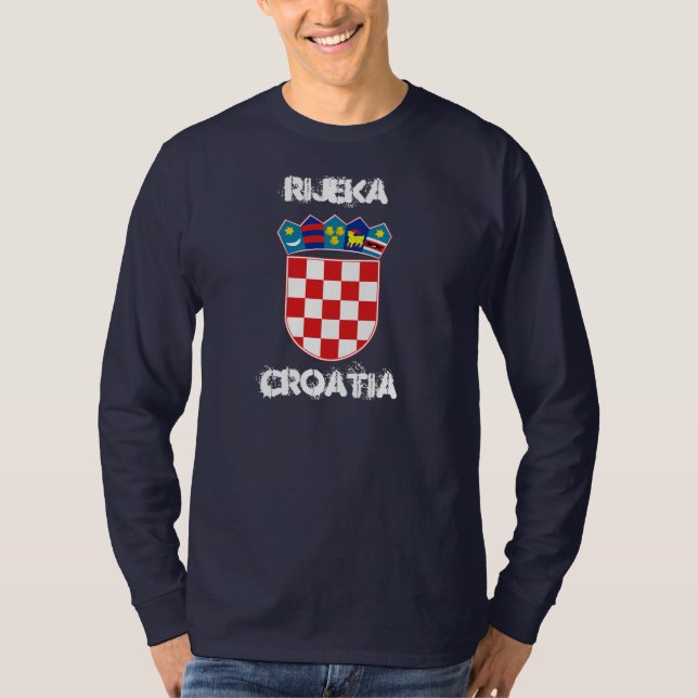 Camiseta Rijeka, Croacia con escudo de armas (Anverso)