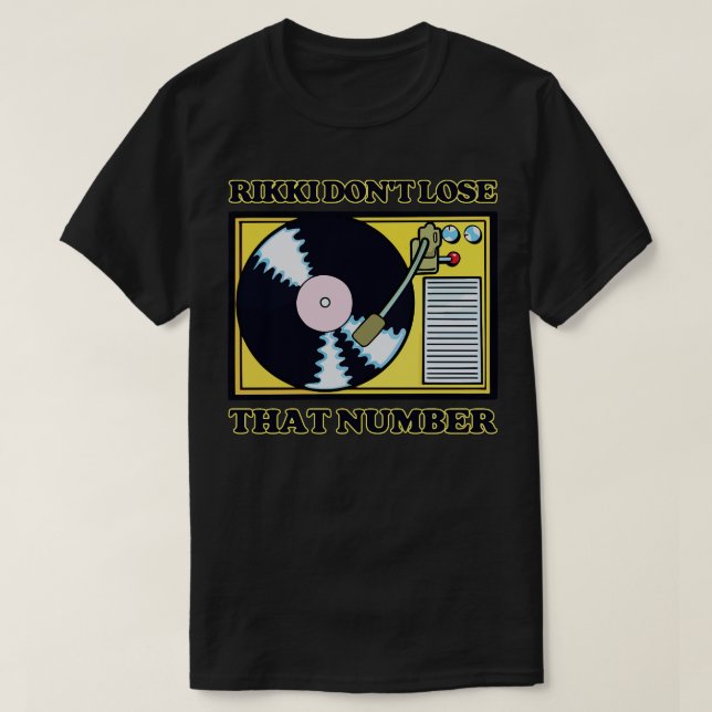 Camiseta Rikki no pierde ese número (Diseño del anverso)