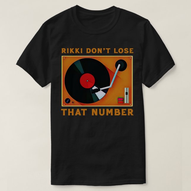 Camiseta Rikki no pierde ese número 1 (Diseño del anverso)
