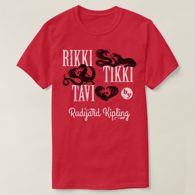 Camiseta Rikki Tikki Tavi está angustiado (Diseño del anverso)
