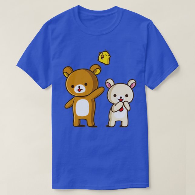 Camiseta Rilakkuma Korilakkuma y Kiiroitori (Diseño del anverso)
