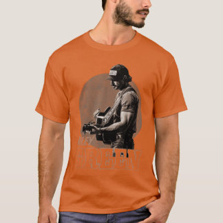 Camiseta Riley Green Circle Guitarra Foto familia
