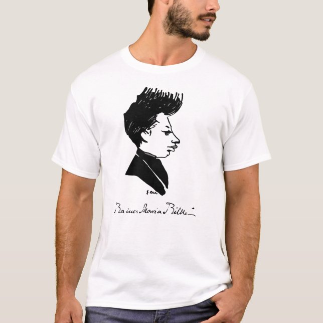 Camiseta Rilke - caricatura (Anverso)