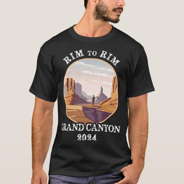 Camiseta Rim Sur Al Parque Nacional Del Gran Cañón De Rim N (Anverso)