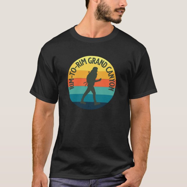 Camiseta Rim to Rim Hike Grand Canyon Hiking family funny (Anverso)