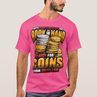 Camiseta Rimas de Colección de Monedas Coleccionista de Mon