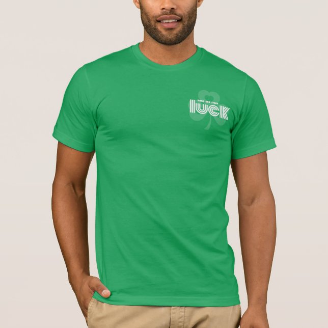 Camiseta Rímplame por suerte. Día de Shamrock St.Patrick (Anverso)