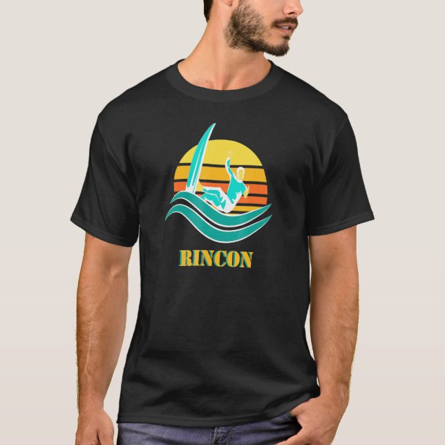 Camiseta Rincon Beach Surfing California Ventura Surf (Anverso)