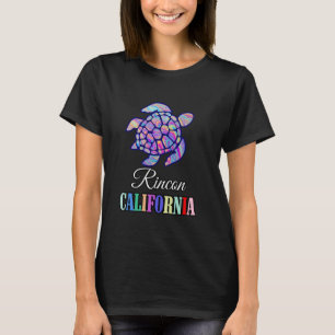 Camiseta Rincon Beach Turtle California Vacation Family Tri