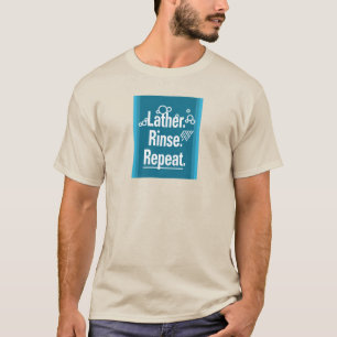 Camiseta Rincón De Cuero Repetir Las Rayas De Aqua De Gfx B