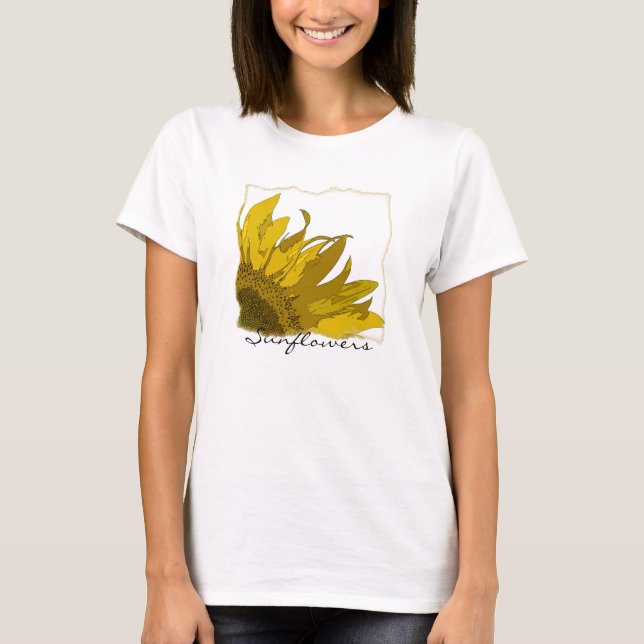 Camiseta Rincón de girasol amarillo  (Anverso)