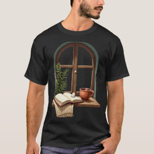Camiseta Rincón de lectura naturaleza muerta
