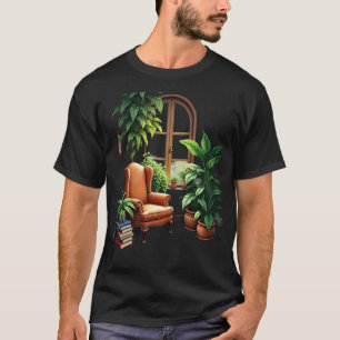 Camiseta Rincón de lectura para padres de plantas Acuarela 