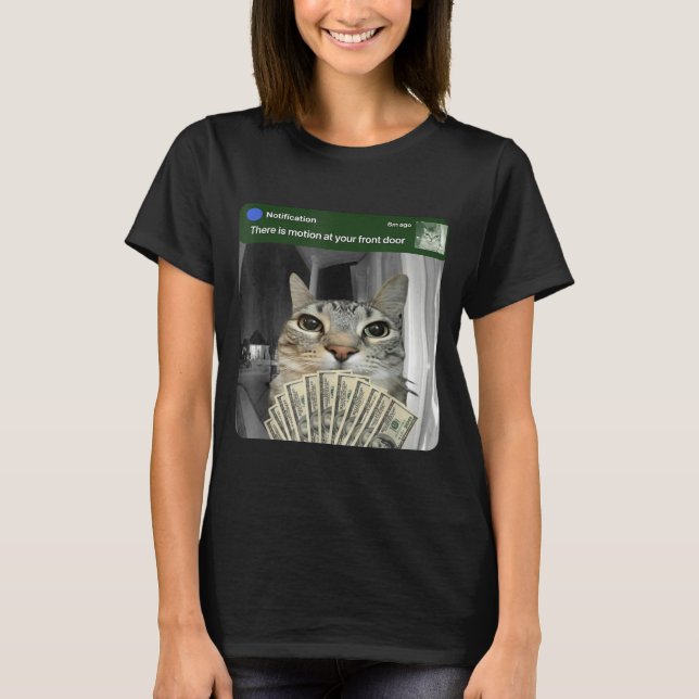 Camiseta Ring Cat With Motion Meme  (Anverso)