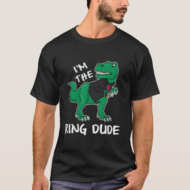 Camiseta Ring Dude For Family Wedding Py T Rex (Anverso)