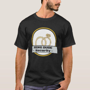 Camiseta Ring Dude Security Ring Bearer Boys Wedding Party