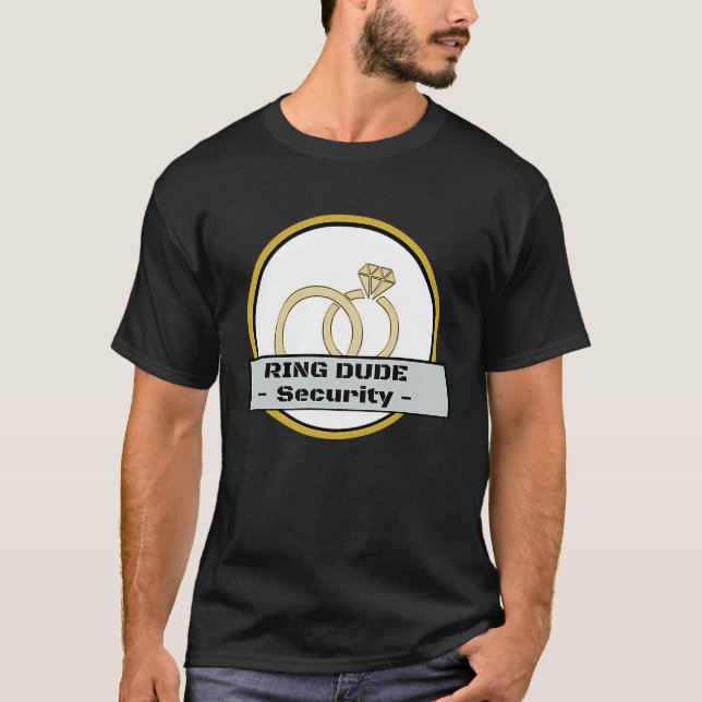 Camiseta Ring Dude Security Ring Bearer Boys Wedding Party (Anverso)