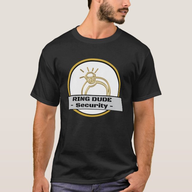 Camiseta Ring Dude Security Ring Bearer Boys Wedding Party (Anverso)