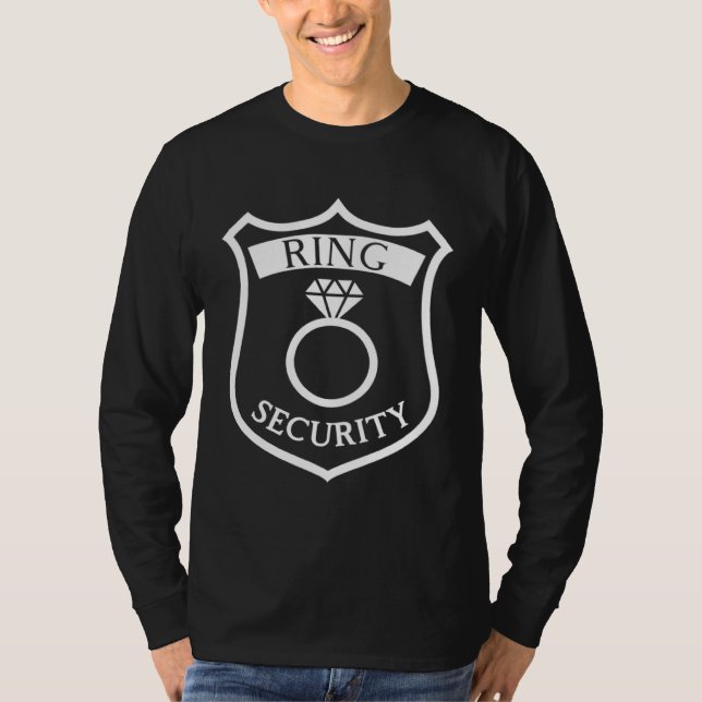 Camiseta Ring Security Badge  Best Man or Ring Bearer  1 (Anverso)