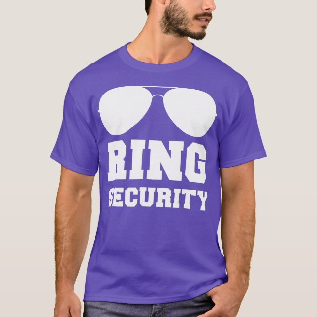 Camiseta Ring Security   Ring Bearer  Boys Wedding Party (Anverso)