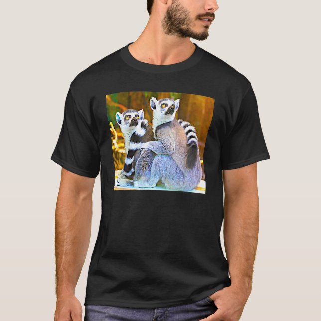 Camiseta Ring Tail Lemur De La Isla De Madagascar Il (Anverso)