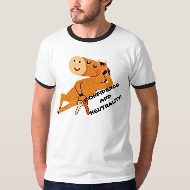 Camiseta ringer básica para hombre (Anverso)