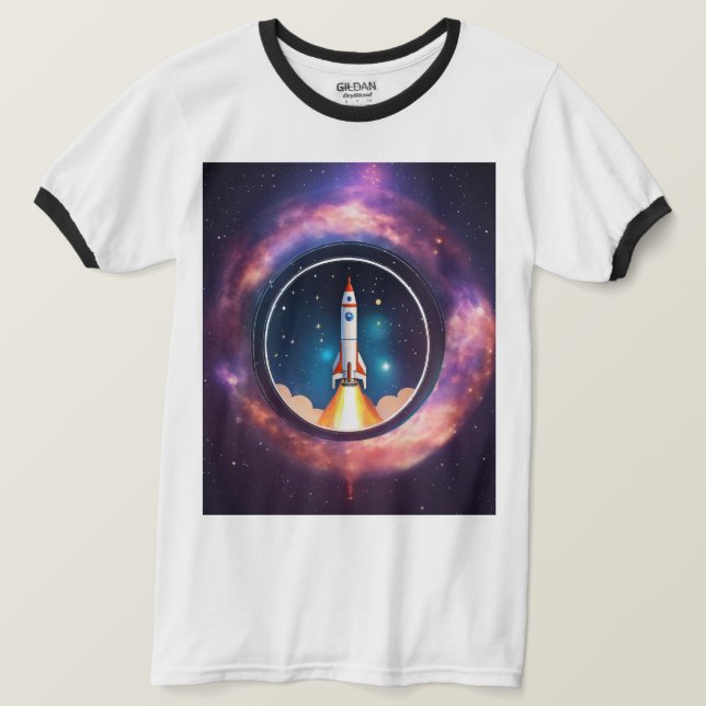 Camiseta ringer básica para hombre (Anverso del diseño)