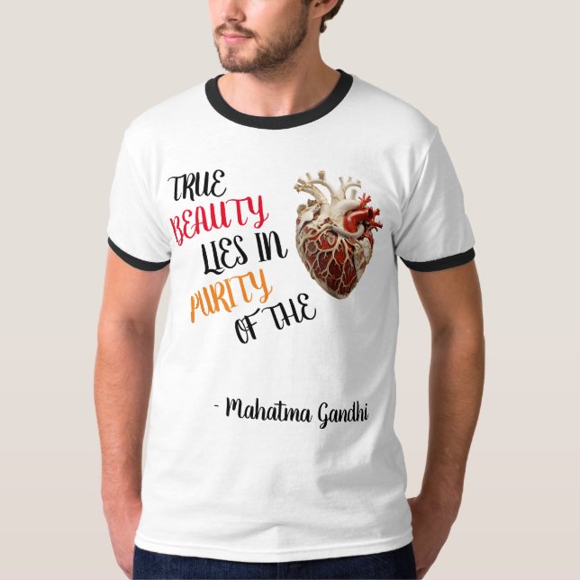 Camiseta Ringer de belleza verdadera (Anverso)